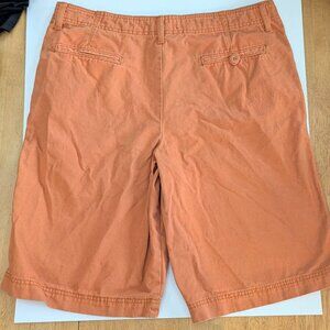 Men's Vintage OP (Ocean Pacific) Denim-like Orange longer shorts, size 36